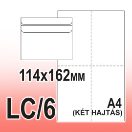 LC/6 (114x162mm) Öntapadós Boríték