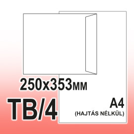 TB/4 (250 x 353mm) Szilikonos Boríték